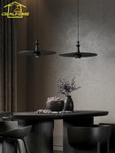 Ljojo Minimalist Black Flying Saucer Pendant Light LED GU10 Home Decor Study Bar Restaurant