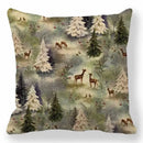 Ljojo Merry Christmas Pillowcase Cushion Cover for Festive Home Decor