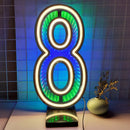 Ljojo™ Starry Sky Tunnel Neon Numbers Sign - Double-Sided 3D Lights