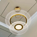 Ljojo Modern Minimalist Luxury LED Chandelier Acrylic Pendant Light for Home Decoration