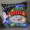 Ljojo LED Christmas Pillow Cover for Festive Holiday Decor
