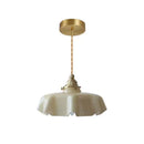 Ljojo Milky Yellow Glass LED Pendant Lights - Copper Nordic Hanging Lamp