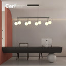 Ljojo Japanese Style Glass Ball Chandelier for Study Room and Restaurant Decor