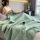 Ljojo 100% Cotton Muslin Throw Blanket - Lightweight Breathable Boho Throws