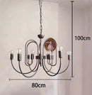 Ljojo LED Staircase Chandeliers Indoor Pendant Light Lamps for Living Room