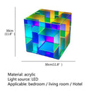 Ljojo LED Cube Table Lamp: Modern Decorative Atmosphere Light for Home