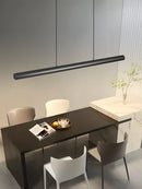 Black LED Chandelier Pendant Light Modern Minimalist Dining Room Fixture Ljojo