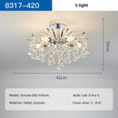 Ljojo Luxury Chrome LED Ceiling Chandelier - Elegant Home Decor and Lighting