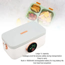 Ljojo 1L USB Rechargeable Wireless Lunch Warmer Box LED Display Cordless Office Car