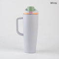 Ljojo 1200ml Car Cup with Flip Lid, Dual Drink Fruit Cup & Insulated Design