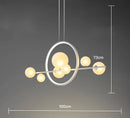 Restaurant Bubble Glass Pendant Light Circle LED Chandelier Ljojo Nordic Home Decor Lamp Dining Room
