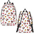 Ljojo Mickey Mouse Canvas Backpack: Large Capacity School Bag for Kids