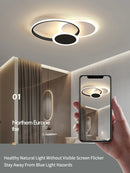 Ljojo Luxury Ceiling Lamp: Nordic Modern Minimalist Bedroom Light