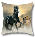 Fine Horse Print Cushion Cover for Home Decor by Ljojo