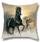 Fine Horse Print Cushion Cover for Home Decor by Ljojo