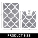 Ljojo Microfiber Bathroom Rugs Set 2 Pc - Non Slip Shaggy Bath Rug