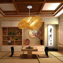 Chines Style Bamboo Woven Chandelier Tea Room LED Lighting by Ljojo
