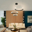 Ljojo Modern Art Piano Chandelier Round Square Lighting for Living Room & Restaurant