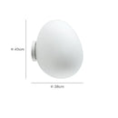 Italian Designer Glass Egg Wall Sconces Lamp Ceiling Light with Led Bulb - Ljojo