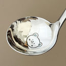 Ljojo Long Handle Stainless Steel Soup Spoon, Thickened & Dishwasher Safe