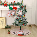 Christmas Candy Bag with Snowman & Santa Claus Pattern by Ljojo - Festive Tote Bag