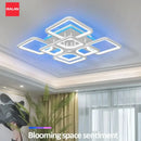 Ljojo LED Pendant Chandelier with Remote Control Dimmable Lighting