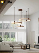 Yellow Travertine Ring Chandelier Pendant Light Livingroom Home Decor by Ljojo