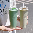 Ljojo 500ML Stainless Steel Double Insulated Tumbler with Straw for Hot & Cold Drinks