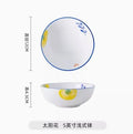 Ljojo 5 Inch Ceramic Bowl Set for Vegetables, Soup, Eggs, Air Fryer, Salad, Noodles