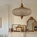 Crystal Living Room Pendant Light French Copper Lamp for Villa Dining Room by Ljojo