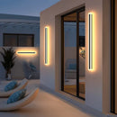 Ljojo Minimalist Outdoor Wall Lamp, Waterproof Long Strip Courtyard and Villa Lighting