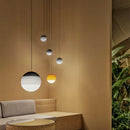 Nordic Gradient Glass Dome Pendant Lamp Living Room Chandelier by Ljojo