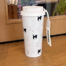 Cute Cherry Cat Water Bottle Tumbler with Straw - Ljojo Brand