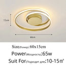 Modern Black LED Ceiling Light for Bedroom Living Room by Ljojo - Minimalist Indoor Lighting Fixtures