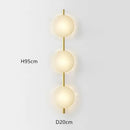 Nordic Minimalist Glass Wall Lamp for Bedroom Living Room Decor by Ljojo
