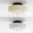 Ljojo Milk White Glass LED Pendant Light - Retro Ceiling Lamp