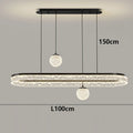 Ljojo Luxury Crystal Ceiling Chandelier LED Pendant Light for Living & Dining Room