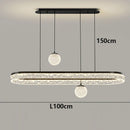 Ljojo Luxury Crystal Ceiling Chandelier LED Pendant Light for Living & Dining Room