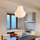 Wabi Sabi Pearl Silk Pendant Light Fixture for Living Room by Ljojo
