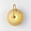 Ljojo Wattle Circle Wall Lamp: Green Crystal Art Deco Lights for Living Room