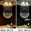 Ljojo Round Crystal Ceiling Chandelier Ball Design Lamp For Living Dining Room