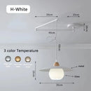 Modern Rocking Arm Pendant Lamp Movable Hanging Chandelier for Living Room by Ljojo