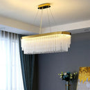 Modern Gold Crystal LED Chandelier - Elegant Home Lighting for Living Room by Ljojo