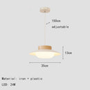 Ljojo LED Pendant Light White Acrylic Modern Chandelier for Home Restaurant Bar Shop