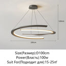 Modern Golden Ring Metal LED Ceiling Pendant Light | High-end Home Decor Living Room Ljojo
