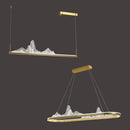 Ljojo Snow Mountain LED Chandelier | Chinese Style Pendant Light for Living & Dining Room