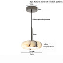 Ljojo LED Pendant Lamp with Bulgari Stone Decoration for Home Décor