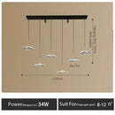 LED Lotus Leaf Restaurant Chandelier | Modern Creative Bar Lighting by Ljojo