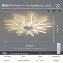 Ljojo Luxury Modern Ceiling Fan Lamp for Living & Dining Room