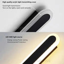 LED Strip Wall Light: Modern Balcony Bedroom Living Room Interior Decorative Line Wall Light by Ljojo